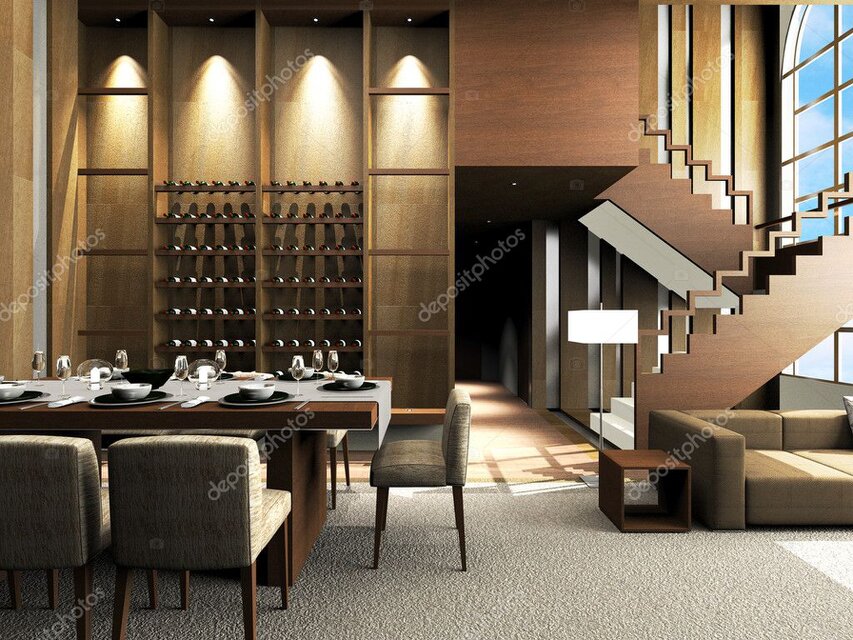 Útulný kútik s rodinným stolom pripraveným na obed